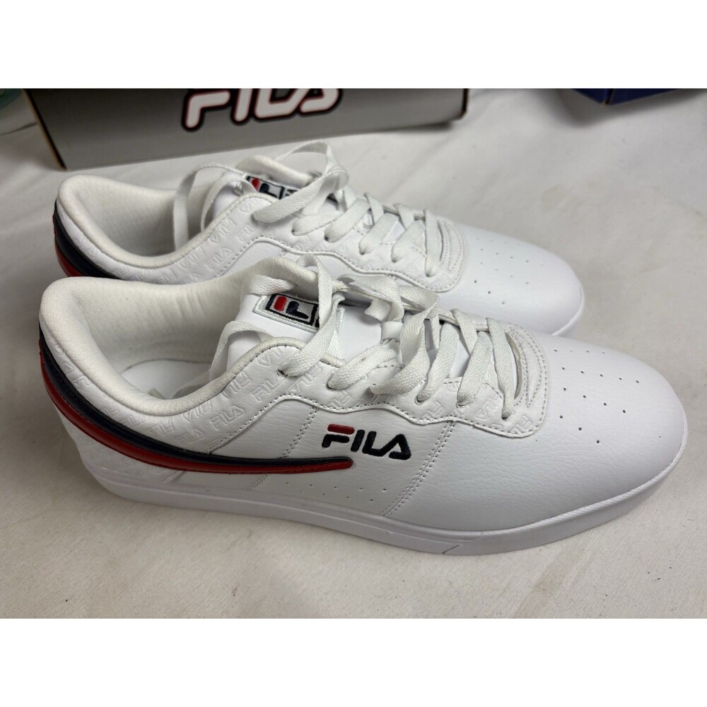 Fila Mens 11.5 Original Fitness Sneakers White Lace Up Low Top 1CM00711-125